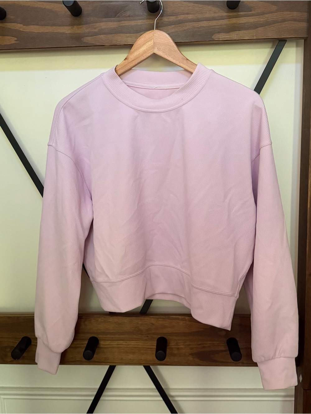 EUC size 4 Lululemon Ribbed Softstreme Perfectly Oversized Cropped Crew